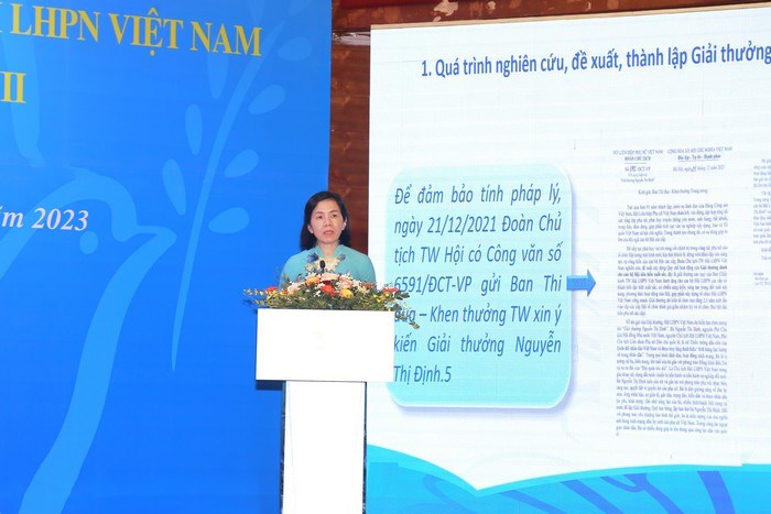 Công bố Giải thưởng Nguyễn Thị Định - ảnh 1