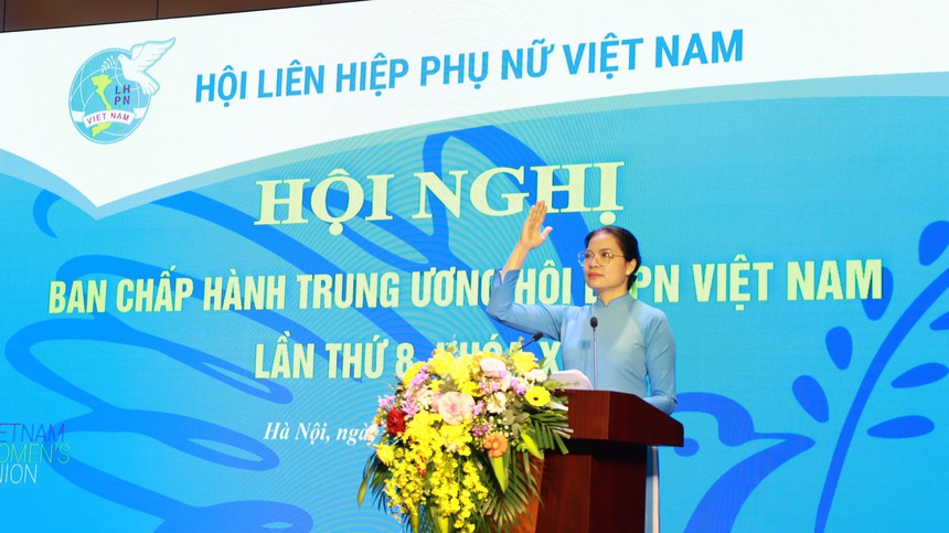 Bà Nguyễn Thị Thu Hiền được bầu kiện toàn Phó Chủ tịch Hội LHPN Việt Nam khóa XIII, nhiệm kỳ 2022-2027 - Ảnh 1.