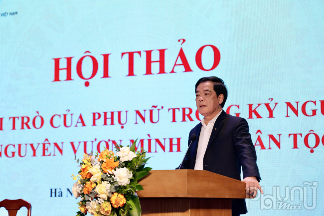 TS. Nhà báo Nhị Lê, Nguyên Phó Tổng Biên tập Tạp chí Cộng sản chia sẻ về tham luận “Kỷ nguyên mới và sứ mệnh của phụ nữ Việt Nam