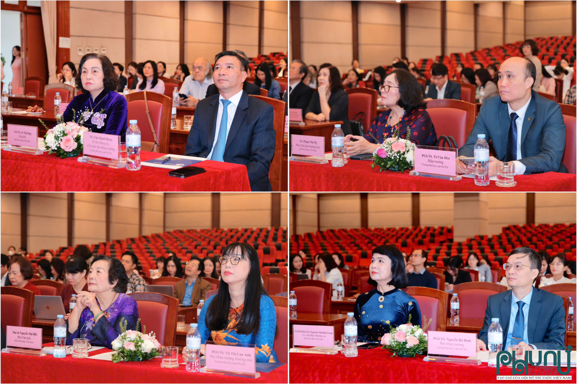 Các đại biểu tham dự Lễ ra mắt Chi hội Nữ trí thức Trường ĐH Luật Hà Nội