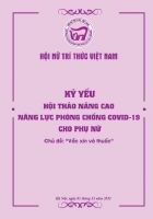 Hội thảo nâng cao năng lực phòng chống covid19 cho phụ nữ chủ đề "VẮC XIN VÀ THUỐC"