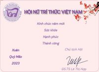 Hội Nữ trí thức Việt Nam chúc mừng năm mới 2023