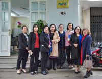 Lãnh đạo Hội Nữ trí thức Việt Nam tới thăm và chúc Tết các đơn vị thành viên