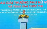Tập thể, cá nhân đạt Giải thưởng Phụ nữ Việt Nam truyền cảm hứng cho các lực lượng phụ nữ