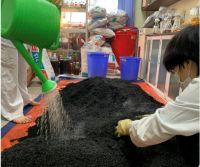 TS. Lê Thị Nhi Công nghiên cứu "Chế phẩm xử lý ô nhiễm dầu bằng vi khuẩn tạo màng sinh học trên than sinh học có nguồn gốc từ trấu"